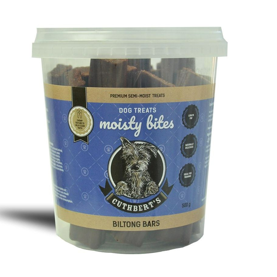 Cuthbert’s Moisty Bites Biltong Bars (500g)