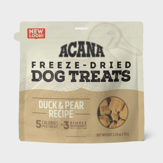 Acana Singles Freeze Dry  Dog Treats Duck and Pear