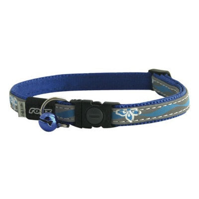 Rogz NightCat Breakaway Cat Collar-Blue