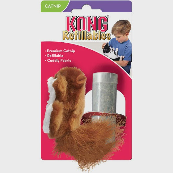 Refillable Catnip Squirrel Cat Toy